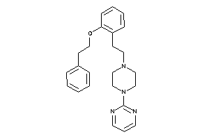 2-[4-[2-(2-phenethyloxyphenyl)ethyl]piperazino]pyrimidine