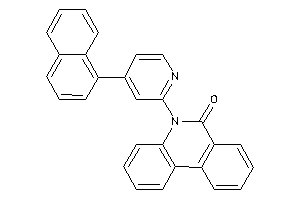 Image of 5-[4-(1-naphthyl)-2-pyridyl]phenanthridin-6-one