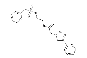 Image of N-[2-(benzylsulfonylamino)ethyl]-2-(3-phenyl-2-isoxazolin-5-yl)acetamide