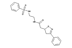 N-[2-(benzenesulfonamido)ethyl]-2-(3-phenyl-2-isoxazolin-5-yl)acetamide