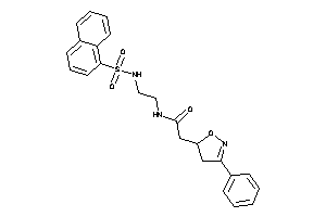 Image of N-[2-(1-naphthylsulfonylamino)ethyl]-2-(3-phenyl-2-isoxazolin-5-yl)acetamide