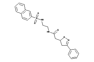 Image of N-[2-(2-naphthylsulfonylamino)ethyl]-2-(3-phenyl-2-isoxazolin-5-yl)acetamide