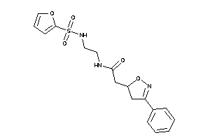 Image of N-[2-(2-furylsulfonylamino)ethyl]-2-(3-phenyl-2-isoxazolin-5-yl)acetamide