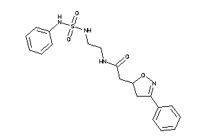 2-(3-phenyl-2-isoxazolin-5-yl)-N-[2-(phenylsulfamoylamino)ethyl]acetamide
