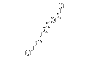 5-[[4-(benzylcarbamoyl)phenyl]thiocarbamoylamino]-5-keto-valeric Acid 3-phenylpropyl Ester