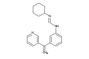 Image of N'-cyclohexyl-N-[3-[1-(3-pyridyl)vinyl]phenyl]formamidine