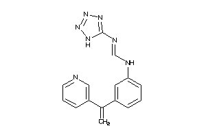 Image of N-[3-[1-(3-pyridyl)vinyl]phenyl]-N'-(1H-tetrazol-5-yl)formamidine