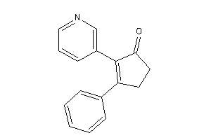 3-phenyl-2-(3-pyridyl)cyclopent-2-en-1-one