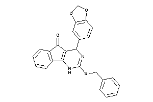 Image of 4-(1,3-benzodioxol-5-yl)-2-(benzylthio)-1,4-dihydroindeno[1,2-d]pyrimidin-5-one
