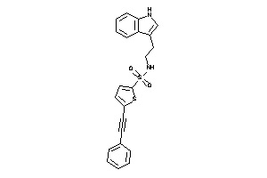 N-[2-(1H-indol-3-yl)ethyl]-5-(2-phenylethynyl)thiophene-2-sulfonamide