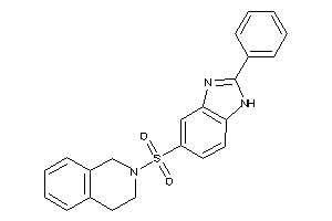 2-[(2-phenyl-1H-benzimidazol-5-yl)sulfonyl]-3,4-dihydro-1H-isoquinoline