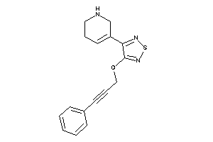 3-(3-phenylprop-2-ynoxy)-4-(1,2,3,6-tetrahydropyridin-5-yl)-1,2,5-thiadiazole