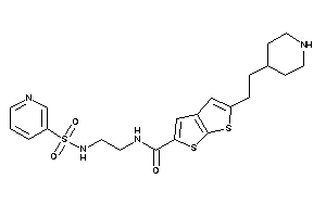 5-[2-(4-piperidyl)ethyl]-N-[2-(3-pyridylsulfonylamino)ethyl]thieno[2,3-b]thiophene-2-carboxamide