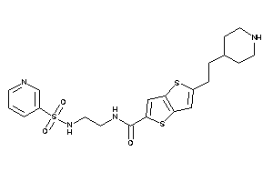 Image of 5-[2-(4-piperidyl)ethyl]-N-[2-(3-pyridylsulfonylamino)ethyl]thieno[3,2-b]thiophene-2-carboxamide