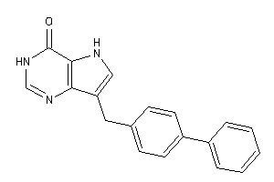 Image of 7-(4-phenylbenzyl)-3,5-dihydropyrrolo[3,2-d]pyrimidin-4-one