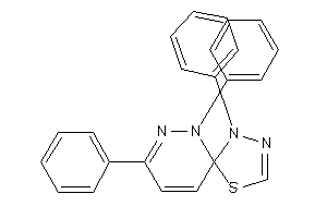 1,6,8-triphenyl-4-thia-1,2,6,7-tetrazaspiro[4.5]deca-2,7,9-triene