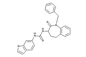 1-(benzofuran-6-yl)-3-(1-benzyl-2-keto-4,5-dihydro-3H-1-benzazepin-3-yl)urea
