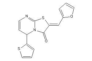 2-(2-furfurylidene)-5-(2-thienyl)-5H-thiazolo[3,2-a]pyrimidin-3-one