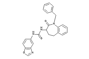 1-(1,3-benzoxazol-5-yl)-3-(1-benzyl-2-keto-4,5-dihydro-3H-1-benzazepin-3-yl)urea