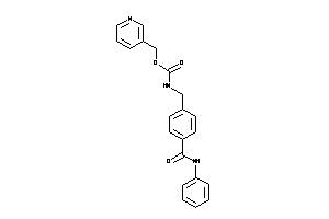 Image of N-[4-(phenylcarbamoyl)benzyl]carbamic Acid 3-pyridylmethyl Ester