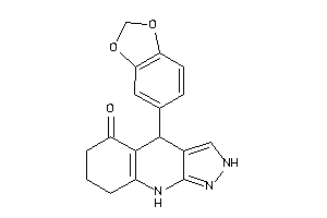 Image of 4-(1,3-benzodioxol-5-yl)-2,4,6,7,8,9-hexahydropyrazolo[3,4-b]quinolin-5-one