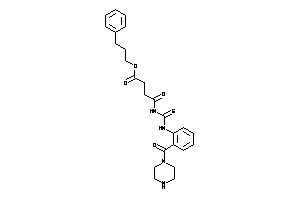 Image of 4-keto-4-[[2-(piperazine-1-carbonyl)phenyl]thiocarbamoylamino]butyric Acid 3-phenylpropyl Ester