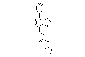 N-cyclopentyl-2-[(7-phenylthiazolo[4,5-d]pyridazin-4-yl)thio]acetamide