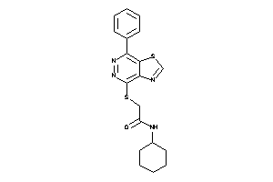 N-cyclohexyl-2-[(7-phenylthiazolo[4,5-d]pyridazin-4-yl)thio]acetamide