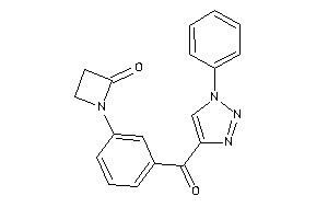 1-[3-(1-phenyltriazole-4-carbonyl)phenyl]azetidin-2-one