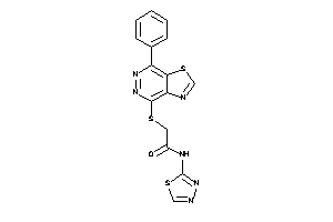 2-[(7-phenylthiazolo[4,5-d]pyridazin-4-yl)thio]-N-(1,3,4-thiadiazol-2-yl)acetamide