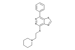 7-phenyl-4-(2-piperidinoethylthio)thiazolo[4,5-d]pyridazine