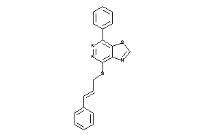 4-(cinnamylthio)-7-phenyl-thiazolo[4,5-d]pyridazine