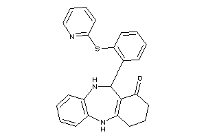6-[2-(2-pyridylthio)phenyl]-5,6,8,9,10,11-hexahydrobenzo[c][1,5]benzodiazepin-7-one