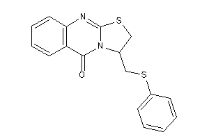 3-[(phenylthio)methyl]-2,3-dihydrothiazolo[2,3-b]quinazolin-5-one