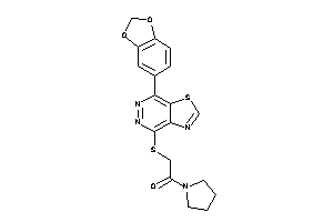 2-[[7-(1,3-benzodioxol-5-yl)thiazolo[4,5-d]pyridazin-4-yl]thio]-1-pyrrolidino-ethanone