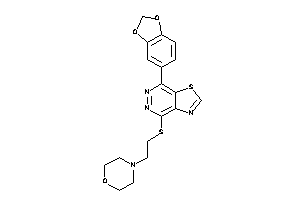 4-[2-[[7-(1,3-benzodioxol-5-yl)thiazolo[4,5-d]pyridazin-4-yl]thio]ethyl]morpholine
