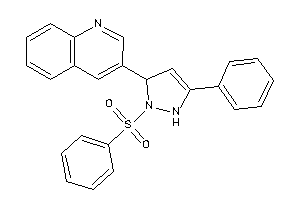 Image of 3-(2-besyl-5-phenyl-3-pyrazolin-3-yl)quinoline