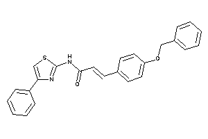Image of 3-(4-benzoxyphenyl)-N-(4-phenylthiazol-2-yl)acrylamide