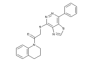 1-(3,4-dihydro-2H-quinolin-1-yl)-2-[(7-phenylthiazolo[4,5-d]pyridazin-4-yl)thio]ethanone