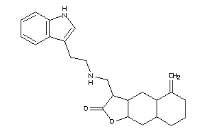 3-[[2-(1H-indol-3-yl)ethylamino]methyl]-5-methylene-3,3a,4,4a,6,7,8,8a,9,9a-decahydrobenzo[f]benzofuran-2-one