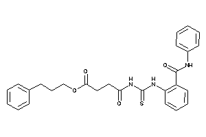 4-keto-4-[[2-(phenylcarbamoyl)phenyl]thiocarbamoylamino]butyric Acid 3-phenylpropyl Ester