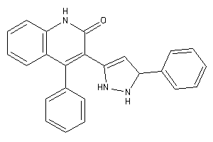 Image of 4-phenyl-3-(5-phenyl-3-pyrazolin-3-yl)carbostyril