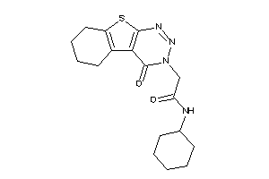 Image of N-cyclohexyl-2-(4-keto-5,6,7,8-tetrahydrobenzothiopheno[2,3-d]triazin-3-yl)acetamide