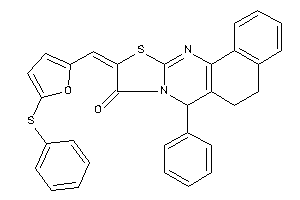 Phenyl-[[5-(phenylthio)-2-furyl]methylene]BLAHone