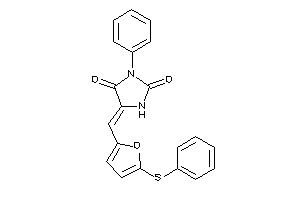 3-phenyl-5-[[5-(phenylthio)-2-furyl]methylene]hydantoin