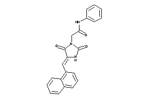 2-[2,5-diketo-4-(1-naphthylmethylene)imidazolidin-1-yl]-N-phenyl-acetamide