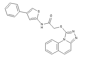 N-(4-phenyl-2-thienyl)-2-([1,2,4]triazolo[4,3-a]quinolin-1-ylthio)acetamide