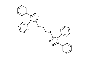 Image of 3-[4-phenyl-5-[2-[[4-phenyl-5-(3-pyridyl)-1,2,4-triazol-3-yl]thio]ethylthio]-1,2,4-triazol-3-yl]pyridine
