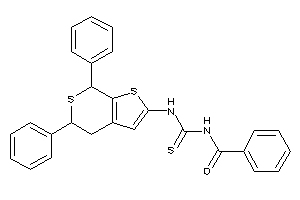 Image of N-[(5,7-diphenyl-5,7-dihydro-4H-thieno[2,3-c]thiopyran-2-yl)thiocarbamoyl]benzamide