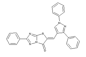 5-[(1,3-diphenylpyrazol-4-yl)methylene]-2-phenyl-thiazolo[2,3-e][1,2,4]triazol-6-one